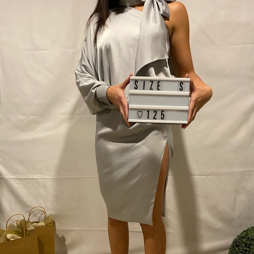 Custom made sateen dress